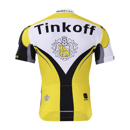 Maglia Tinkoff Manica Corta 2017 giallo